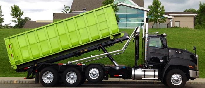 Green Trash Recycle Dumpster